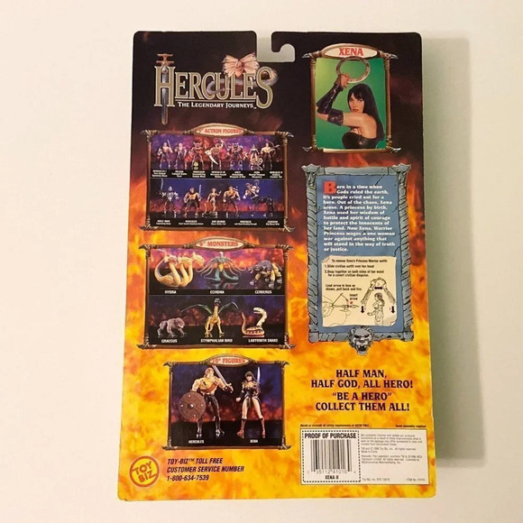 Vintaga 1996 Hercules Legendary Journeys Xena II Warrior Disguise Action Figure - Picture 7 of 16